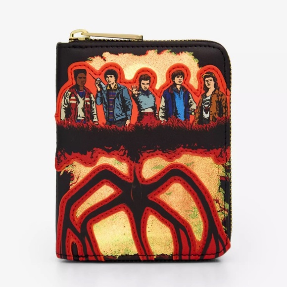 Loungefly Stranger Things Group Portrait Light-Up Mini Backpack & Wallet - Picture 8 of 16